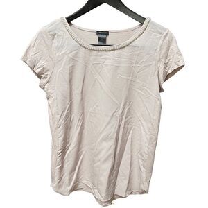 🌟Ann Taylor Cream Short Sleeve Top